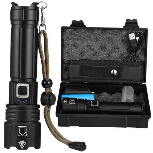 KOMBIUDA Taschenlampe Wiederaufladbar Led Blitzlicht Mit Hoher Helligkeit Und Großer Leuchtweite Aluminiumlegierung 5000mah Notfalllicht KOMBIUDA Taschenlampe Wiederaufladbar Led Blitzlicht Mit Hoher Helligkeit Und Großer Leuchtweite Aluminiumlegierung 5000mah Notfalllicht von KOMBIUDA