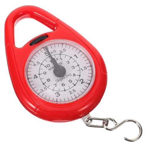 KOMBIUDA Tragbare Mechanische Federwaage mit Haken Kleine Mini luggage Scale für Reisen und Angeln Präzise und Leicht zu Bedienen Vielseitig Einsetzbar für Unterwegs und Einkauf von KOMBIUDA
