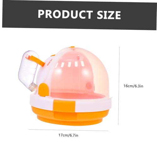 KOMBIUDA Tragbarer Hamsterkäfig Leichtes Robustes Kleintier Reisegehege mit Praktischem Griff für Hamster Mäuse und Frettchen für Ausflüge und Reisen Komfortabler Haustier Tragekäfig von KOMBIUDA