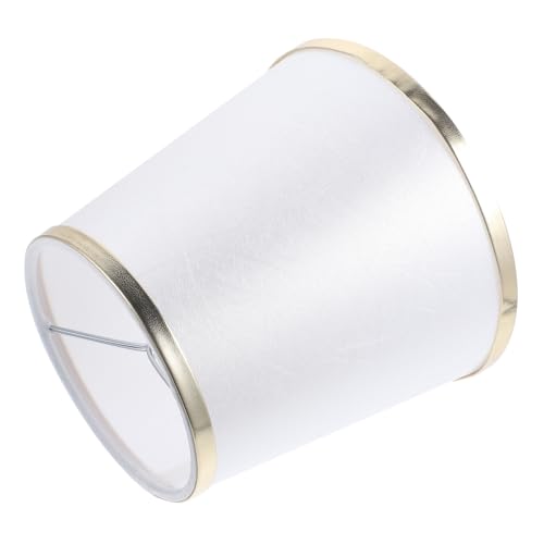 KOMBIUDA Transparenter Lampenschirm mit Metallrahmen Stoff Lampenschirm Schutz für Deckenleuchte Wandleuchte Tischlampe Eleganter Lampenabdeckung für Spitze Leuchtmittel Stabil und von KOMBIUDA