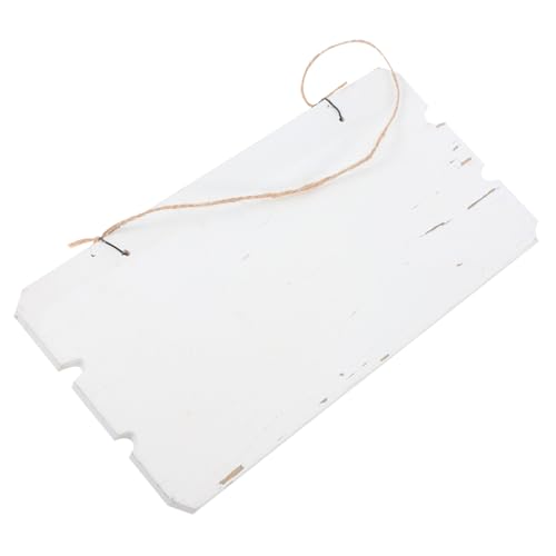 KOMBIUDA Unbehandeltes Rechteckiges Holzschild Weiß zum Aufhängen Vielseitiges DIY Dekoschild mit Beschreibbarer Oberfläche Personalisierbares Türschild und Eventmarker für Kreative von KOMBIUDA