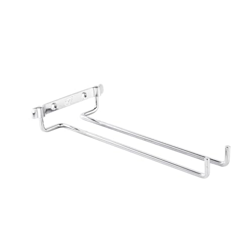 KOMBIUDA Verchromter Weinglashalter zum Aufhängen Reihiger Wand Display Shelf Stabiler Weinregalhalter für Bar Küche Restaurant Eleganter Gläserhalter zur Sicheren Aufbewahrung von KOMBIUDA