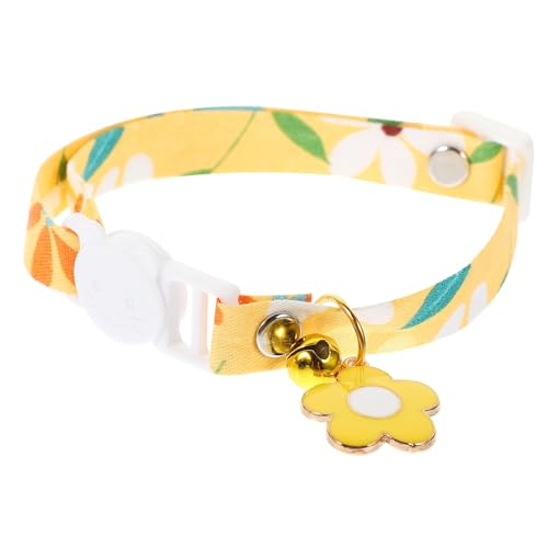 KOMBIUDA Verstellbares Katzenhalsband aus Langlebigem Material Dekoratives mit Glocke Waschbar und Sicher Anpassbar für Unterschiedlicher für Stilvolle Haustierdekoration KOMBIUDA Verstellbares Katzenhalsband aus Langlebigem Material Dekoratives mit Glocke Waschbar und Sicher Anpassbar für Unterschiedlicher für Stilvolle Haustierdekoration von KOMBIUDA