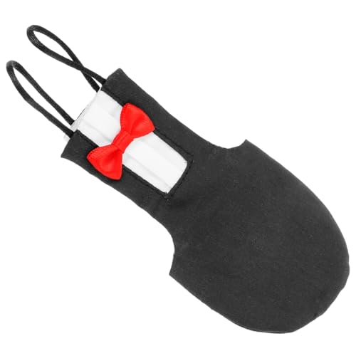 KOMBIUDA Vogelwindel für Kleine Wellensittiche Waschbare Wiederverwendbare Schutz windel Atmungsaktiver Papagei fluganzug in Schwarz Weiche Vogelkleidung S von KOMBIUDA