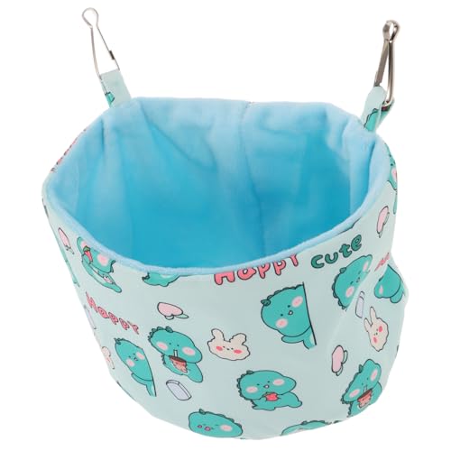 KOMBIUDA Warme Hängematte für Kleine Haustiere Kratzfestes Atmungsaktives Baumwollbett Einfach zu Installierender Hamster Schlafplatz als Versteck und Kuschelbett für Meerschweinchen von KOMBIUDA
