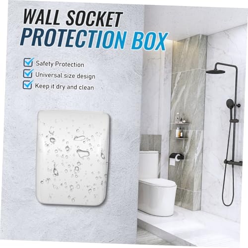 KOMBIUDA Wasserdichte Steckdosenabdeckung aus Robustem mit Weitem Öffnungswinkel Schutzbox für Badezimmer Küche Garage und Außenbereich Einfache Montage Langlebiger Schutz für Elektrische KOMBIUDA Wasserdichte Steckdosenabdeckung aus Robustem mit Weitem Öffnungswinkel Schutzbox für Badezimmer Küche Garage und Außenbereich Einfache Montage Langlebiger Schutz für Elektrische von KOMBIUDA