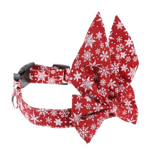 KOMBIUDA Weihnachtliches Haustierhalsband mit Großer Schleife Verstellbares Dekoratives Katzen und Hundehalsband für Katzen und Kätzchen Festliches Xmas Zubehör für Partys und Fotosessions KOMBIUDA Weihnachtliches Haustierhalsband mit Großer Schleife Verstellbares Dekoratives Katzen und Hundehalsband für Katzen und Kätzchen Festliches Xmas Zubehör für Partys und Fotosessions von KOMBIUDA
