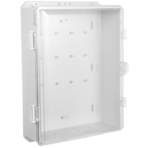 KOMBIUDA Wetterfeste Verteilungsbox für Elektronik mit Transparentem Deckel Wasserdichte Kunststoff-abzweigdose für Außenbereiche Geeignet für Sicherheits Überwachungssysteme von KOMBIUDA