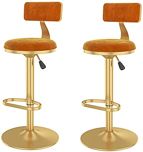 KOMFGT Barhocker 3er Set Frühstück Esszimmerhocker Barhocker Verstellbare Thekenhocker Barstühle Modernes Design Drehbar Barhocker Gasdruckfeder Hocker für Küchentheke 360 Grad von KOMFGT