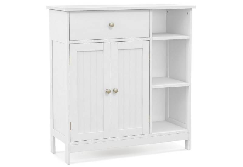 KOMFOTTEU Badkommode, Badzimmerschrank Badschrank mit 3 Ablagen & Tür von KOMFOTTEU