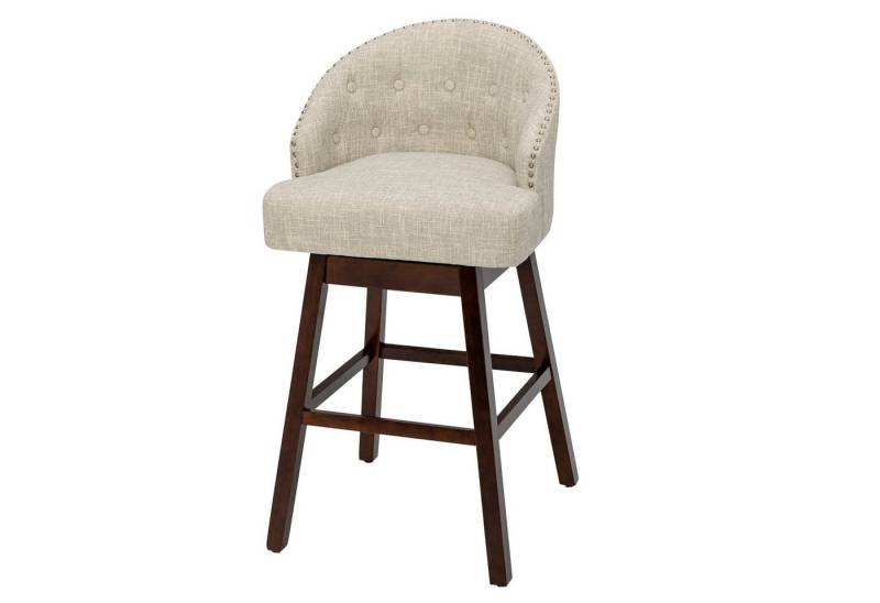 KOMFOTTEU Barhocker Bistrohocker (2er Set), 360° drehbar, mit Rückenlehne Fußstütze von KOMFOTTEU