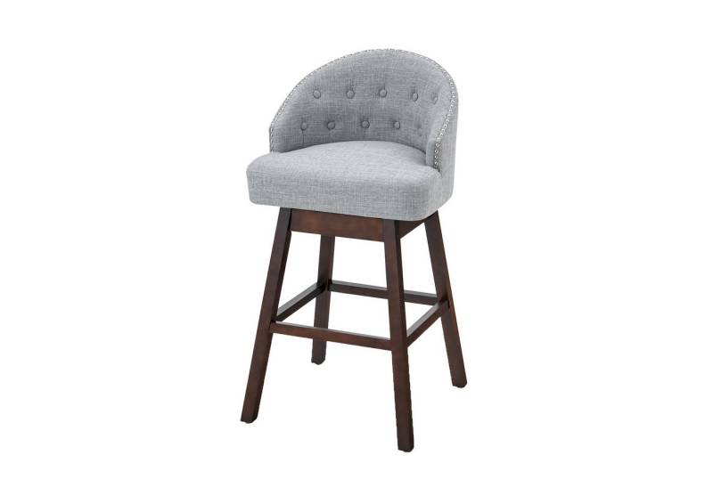 KOMFOTTEU Barhocker Bistrohocker (2er Set), 360° drehbar, mit Rückenlehne Fußstütze von KOMFOTTEU