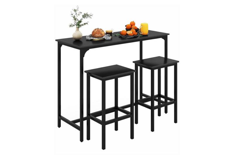 KOMFOTTEU Bartisch (3-St), mit 2 Stühlen, Essgruppe für Küche von KOMFOTTEU
