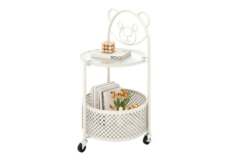 KOMFOTTEU Beistelltisch Couchtisch, mobiler Sofaaufsatz, rund, 2 Ebenen, 71 cm KOMFOTTEU Beistelltisch Couchtisch, mobiler Sofaaufsatz, rund, 2 Ebenen, 71 cm von KOMFOTTEU