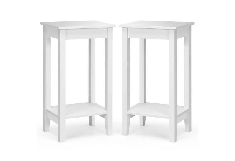 KOMFOTTEU Beistelltisch (2-St), Couchtisch Sofatisch Nachttisch 2 Ebenen von KOMFOTTEU