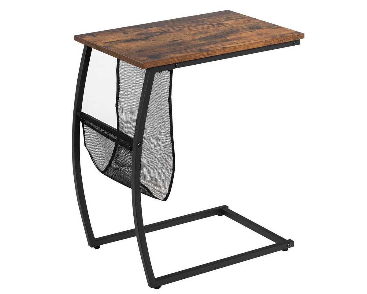 KOMFOTTEU Beistelltisch C-Form Couchtisch, im Industriedesign von KOMFOTTEU