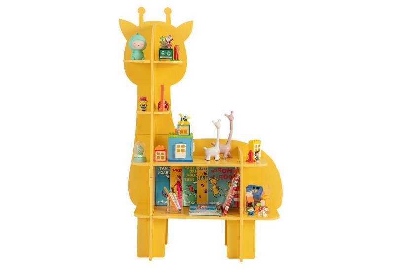 KOMFOTTEU Bücherregal, Kinderregal mit 4-stufigen offenen Regalen von KOMFOTTEU
