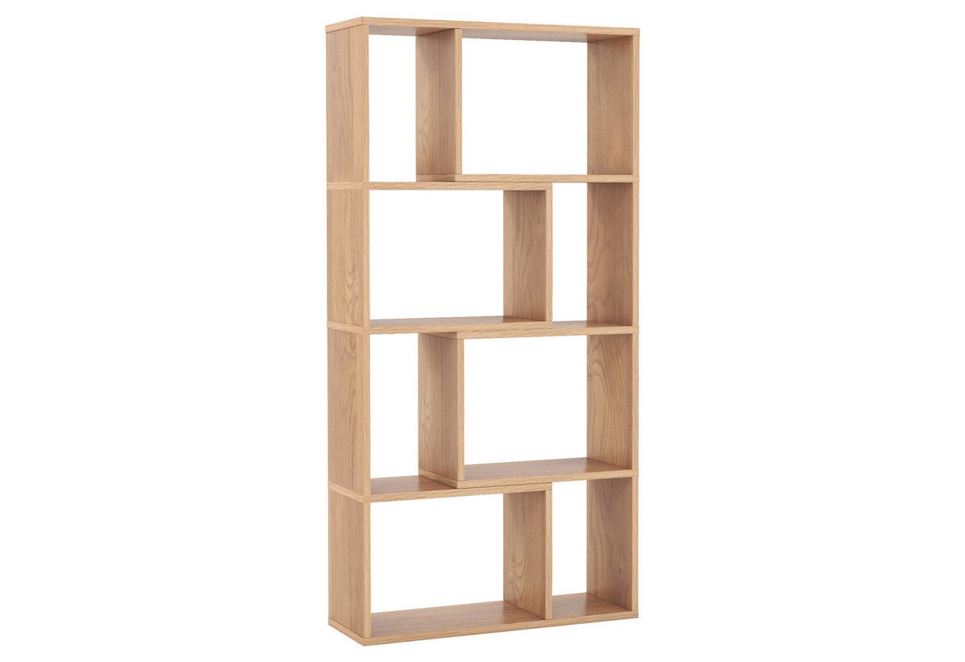 KOMFOTTEU Bücherregal, Würfelregal mit 8 Fächern, 60 x 20 x 120 cm von KOMFOTTEU