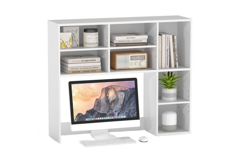 KOMFOTTEU Bücherregal Schreibtischregal Aufsatzregal Tischregal, für Monitore bis zu 27" KOMFOTTEU Bücherregal Schreibtischregal Aufsatzregal Tischregal, für Monitore bis zu 27" von KOMFOTTEU