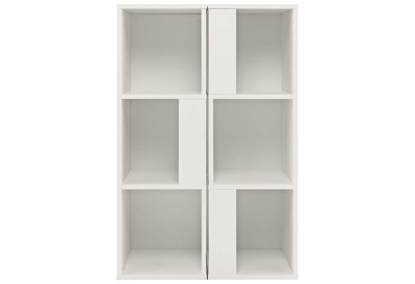 KOMFOTTEU Bücherregal Standregal, 2er Set, mit 3 Offenen Fächern KOMFOTTEU Bücherregal Standregal, 2er Set, mit 3 Offenen Fächern von KOMFOTTEU