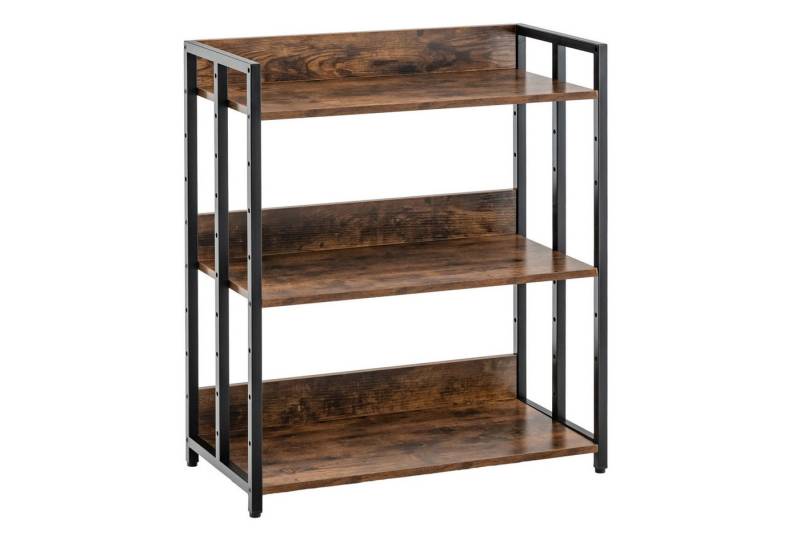 KOMFOTTEU Bücherregal Standregal, mit 3 Ebenen, 70 x 35 x 80 cm von KOMFOTTEU
