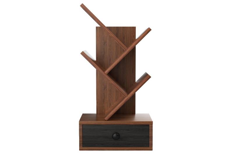 KOMFOTTEU Bücherregal in Baumform, mit Schublade, 30 x 17,5 x 60cm KOMFOTTEU Bücherregal in Baumform, mit Schublade, 30 x 17,5 x 60cm von KOMFOTTEU