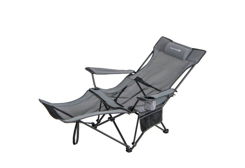 KOMFOTTEU Campingstuhl Angelstuhl faltbar, mit Abnehmbarer Fußstütze,bis 150kg von KOMFOTTEU