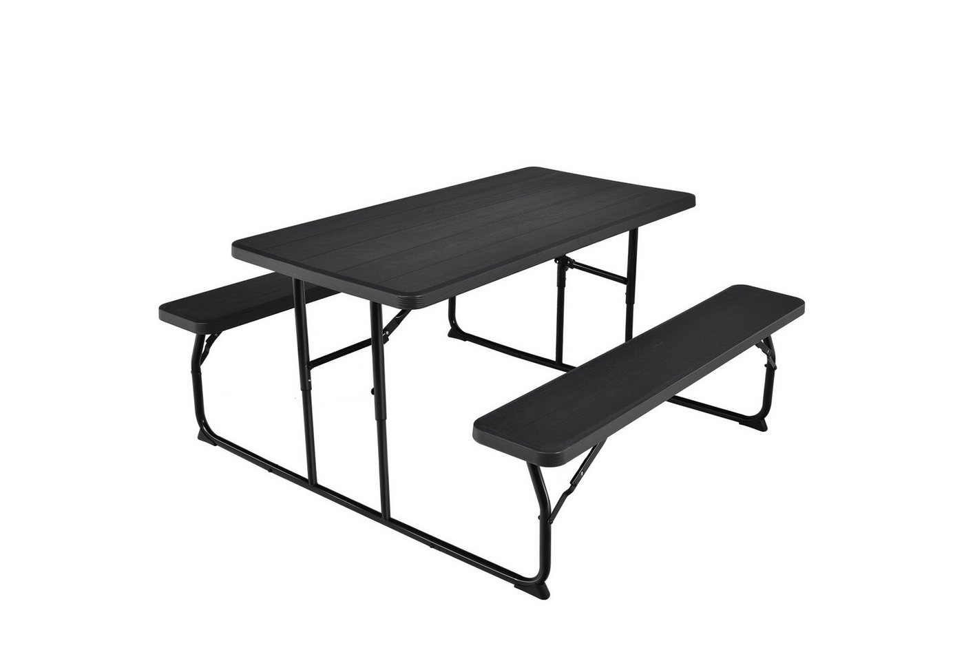 KOMFOTTEU Campingtisch Picknicktisch, für 4 Personen, 151 x 136 x 72 cm von KOMFOTTEU