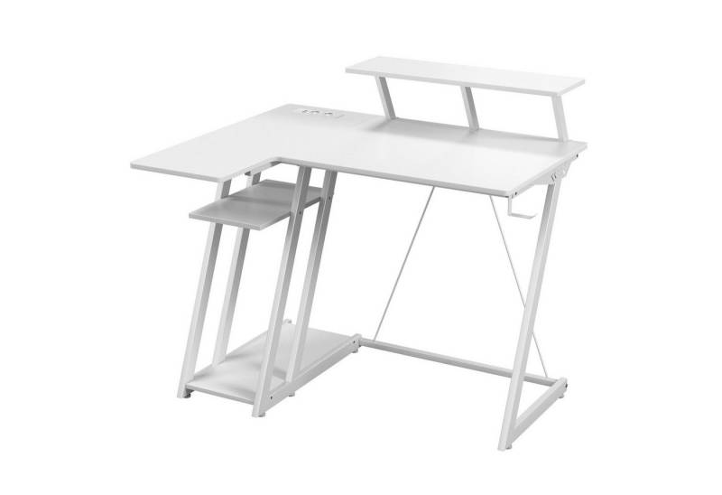 KOMFOTTEU Computertisch, mit Steckdosen & USB-Anschlüssen, 107 x 45 x 93 cm KOMFOTTEU Computertisch, mit Steckdosen & USB-Anschlüssen, 107 x 45 x 93 cm von KOMFOTTEU