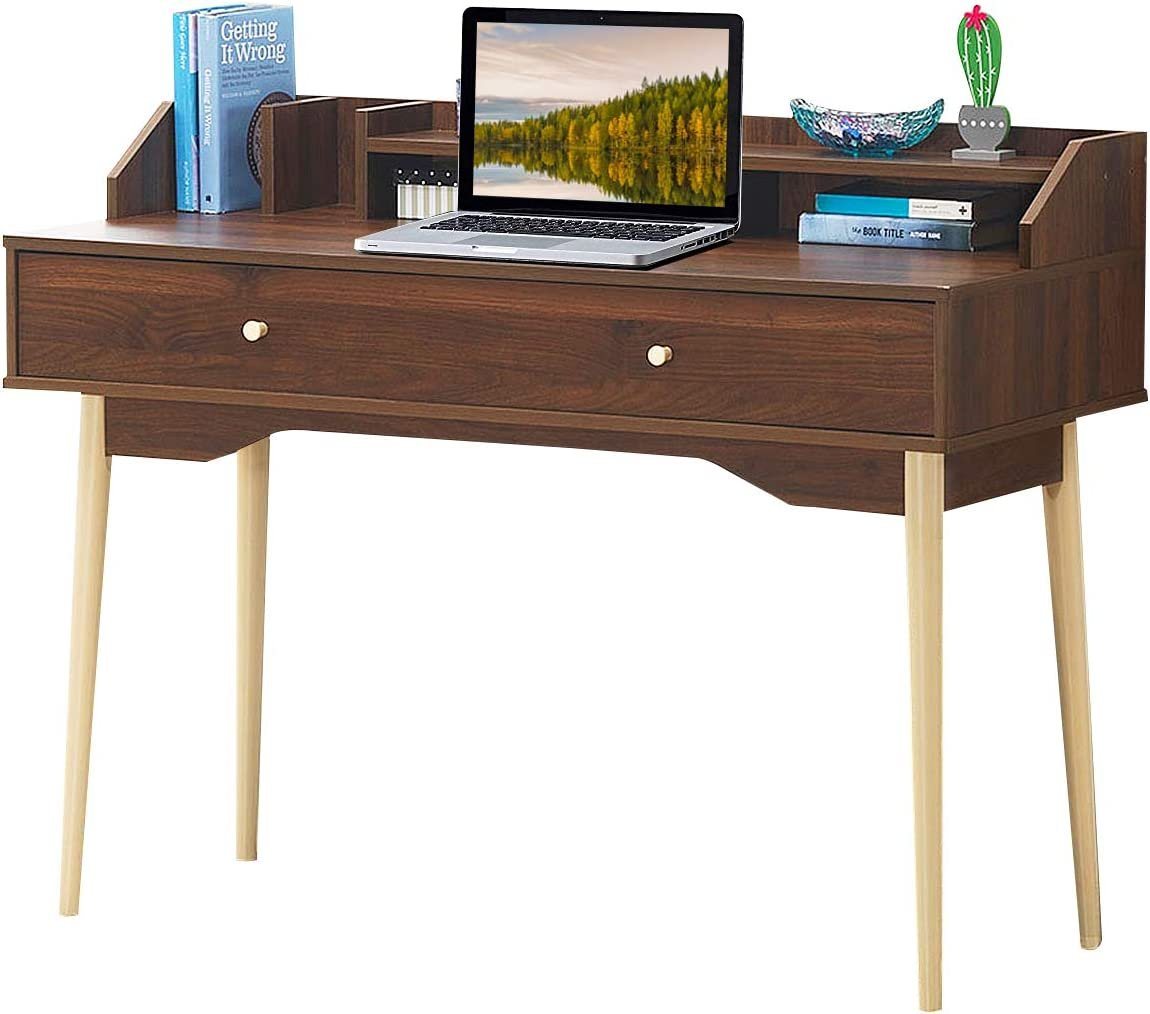 KOMFOTTEU Computertisch mit Schublade, Schreibtisch von KOMFOTTEU
