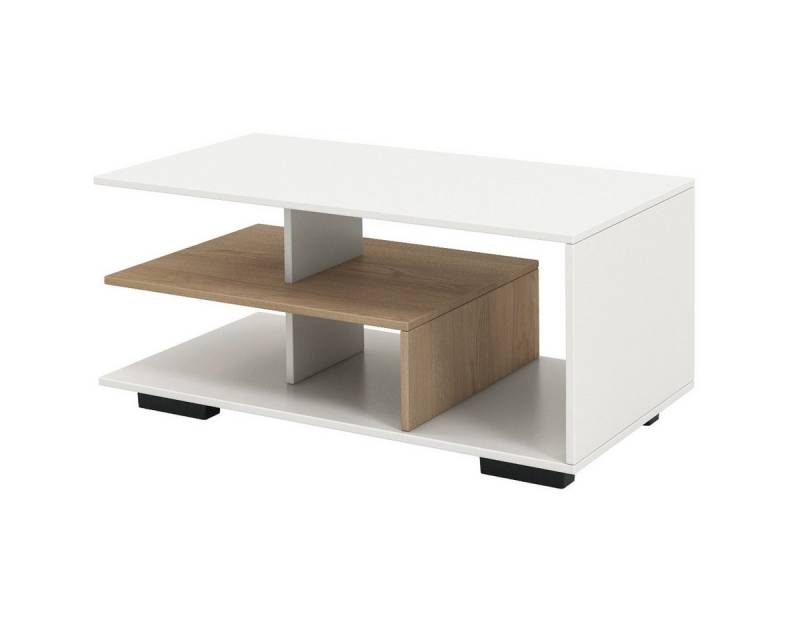 KOMFOTTEU Couchtisch, 3-stufiger geometrischer Kaffeetisch von KOMFOTTEU