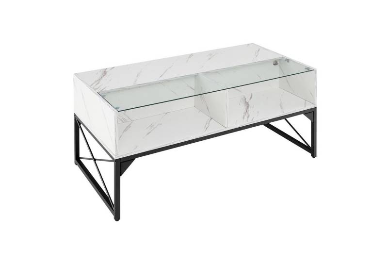 KOMFOTTEU Couchtisch, mit LED Beleuchtung, 4 offenen Fächern KOMFOTTEU Couchtisch, mit LED Beleuchtung, 4 offenen Fächern von KOMFOTTEU