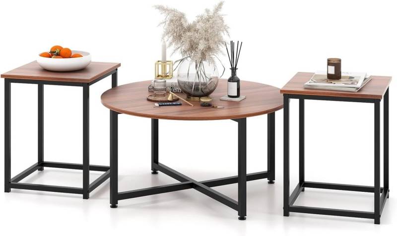 KOMFOTTEU Couchtisch Sofatisch (Set, 3-St), mit verstellbaren Füßen von KOMFOTTEU