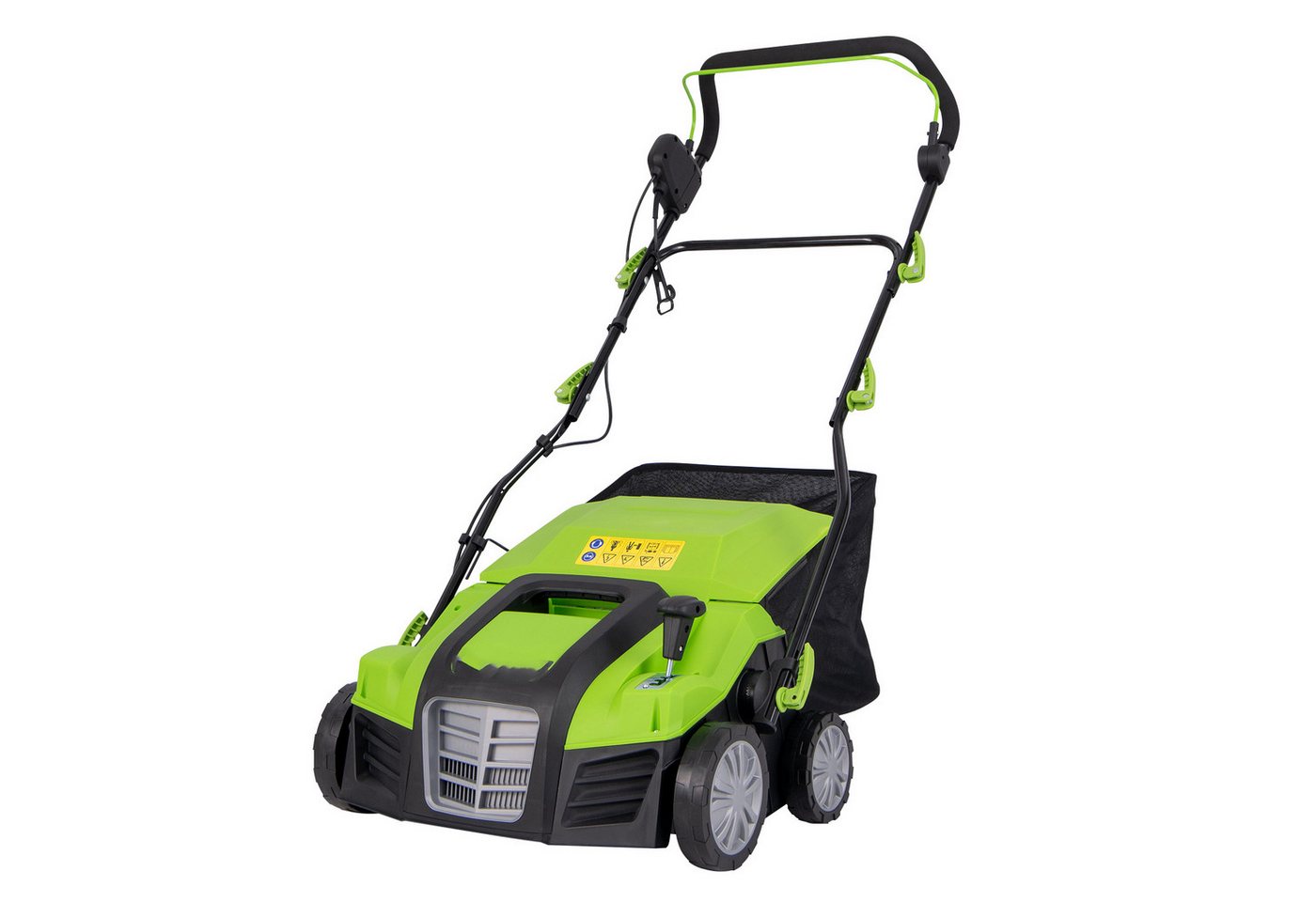 KOMFOTTEU Elektro-Vertikutierer / Lüfter, 40 cm Arbeitsbreite, 5 Stufen Arbeitstiefe, 55 L Fangkorb von KOMFOTTEU