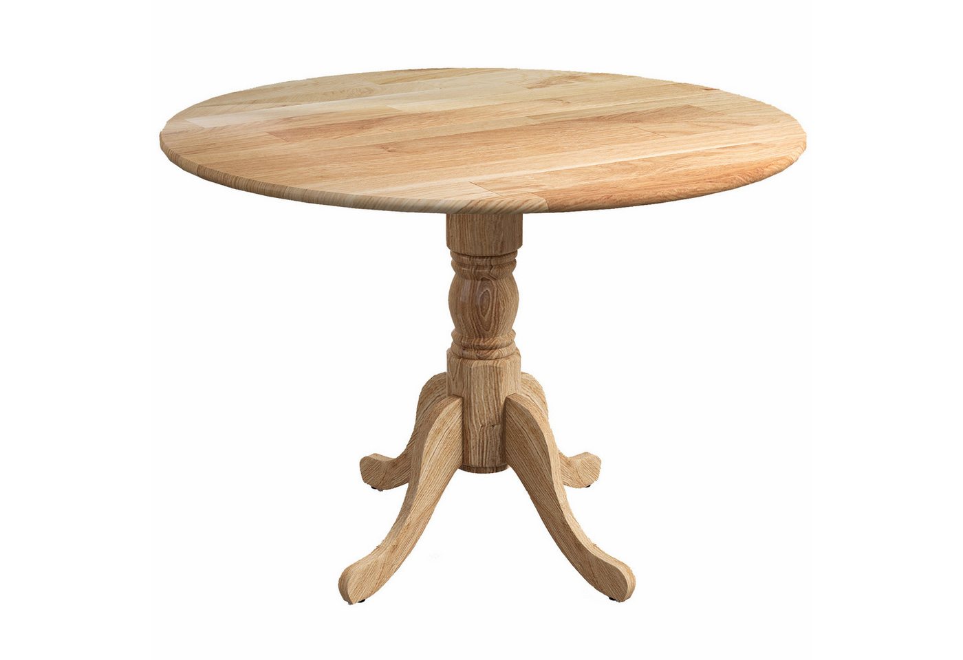 KOMFOTTEU Esstisch, 4-Personen Holztisch Küchentisch Rundtisch von KOMFOTTEU