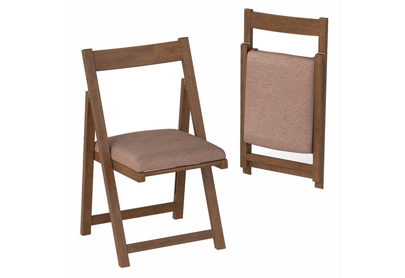 KOMFOTTEU Esszimmerstuhl (2er Set), Küchenstühle klappbar mit gepolstertem Sitz von KOMFOTTEU