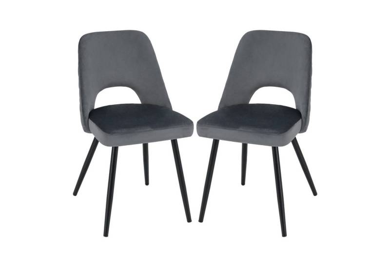 KOMFOTTEU Esszimmerstuhl (2er Set), Küchenstühle mit ergonomischer & atmungsaktiver Rückenlehne von KOMFOTTEU