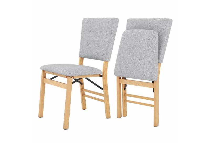 KOMFOTTEU Esszimmerstuhl (2er Set), Küchenstühle mit gepolsterten Sitzen & Massivholzrahmen von KOMFOTTEU