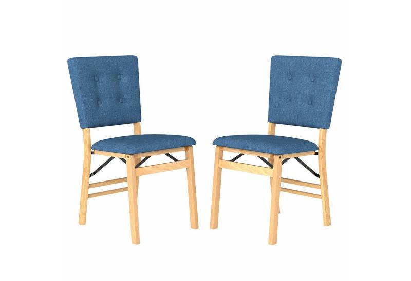 KOMFOTTEU Esszimmerstuhl (2er Set), Küchenstühle mit gepolsterten Sitzen & Massivholzrahmen von KOMFOTTEU