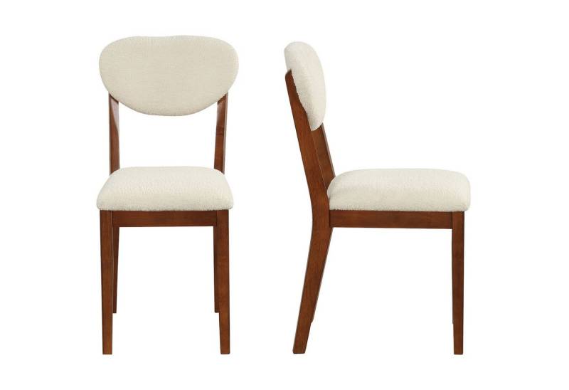 KOMFOTTEU Esszimmerstuhl (2er-Set), mit Holzrahmen, Rückenlehne & Sitzfläche von KOMFOTTEU