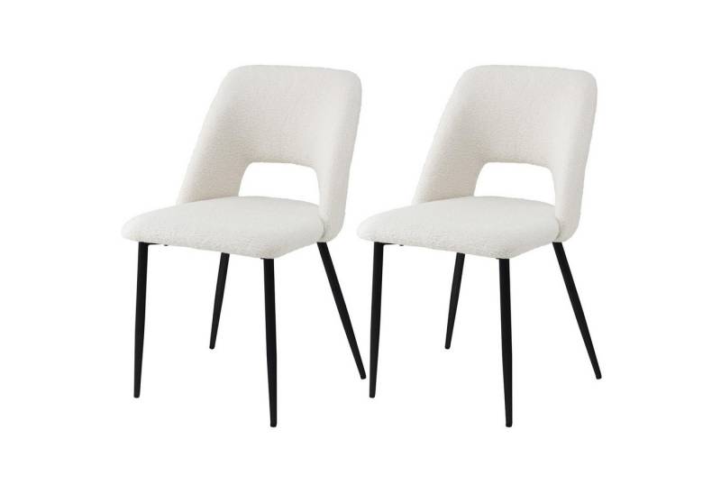 KOMFOTTEU Esszimmerstuhl (2er Set), mit Rückenlehne, 57x48,5x85 cm von KOMFOTTEU