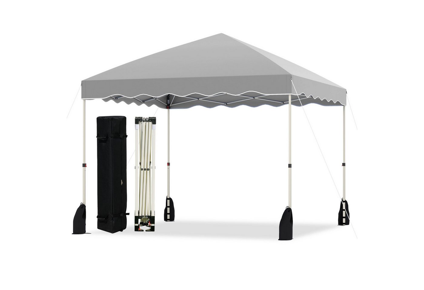 KOMFOTTEU Faltpavillon, Gartenpavillon mit 4 Windseile, 8 Heringe & 4 Sandsäcke KOMFOTTEU Faltpavillon, Gartenpavillon mit 4 Windseile, 8 Heringe & 4 Sandsäcke von KOMFOTTEU