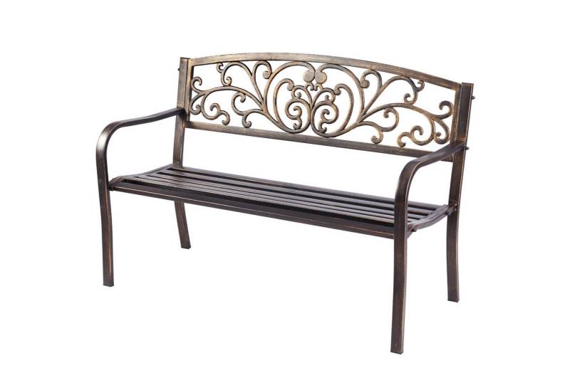 KOMFOTTEU Gartenbank 2-3 Sitzer Parkbank, aus Metall von KOMFOTTEU