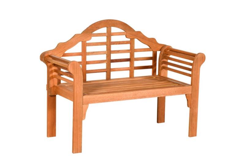 KOMFOTTEU Gartenbank 2-Sitzer Holzbank, Klappbare Sitz,Natur von KOMFOTTEU