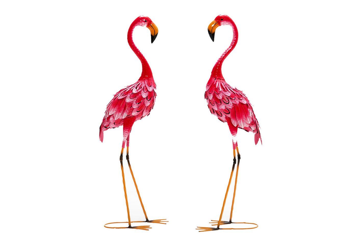 KOMFOTTEU Gartenfigur Gartendeko, (2er Set, 2 St), Flamingo-Gartenstatuen 89cm hoch von KOMFOTTEU