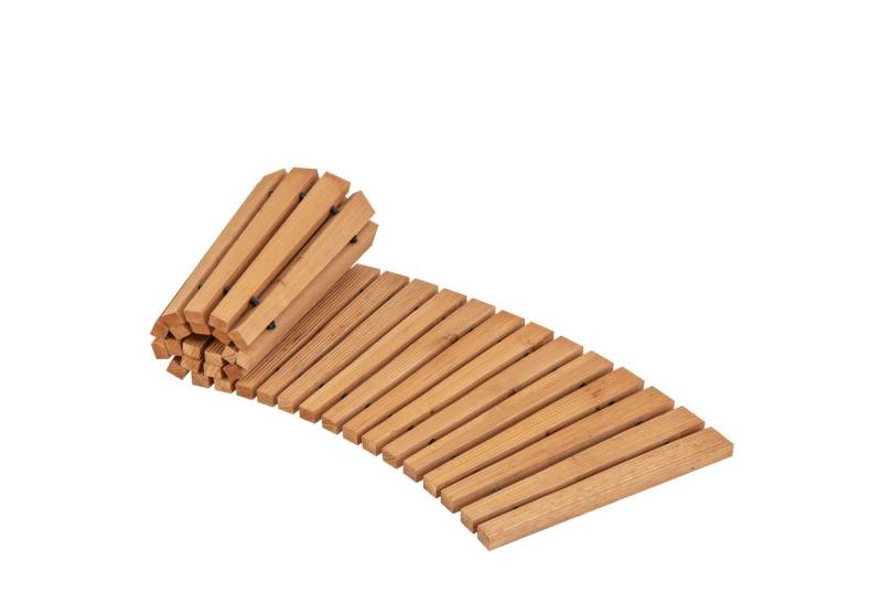 KOMFOTTEU Gartensteg, Gartenweg Holz mit Rutschfester Oberfläche & Metalldraht von KOMFOTTEU