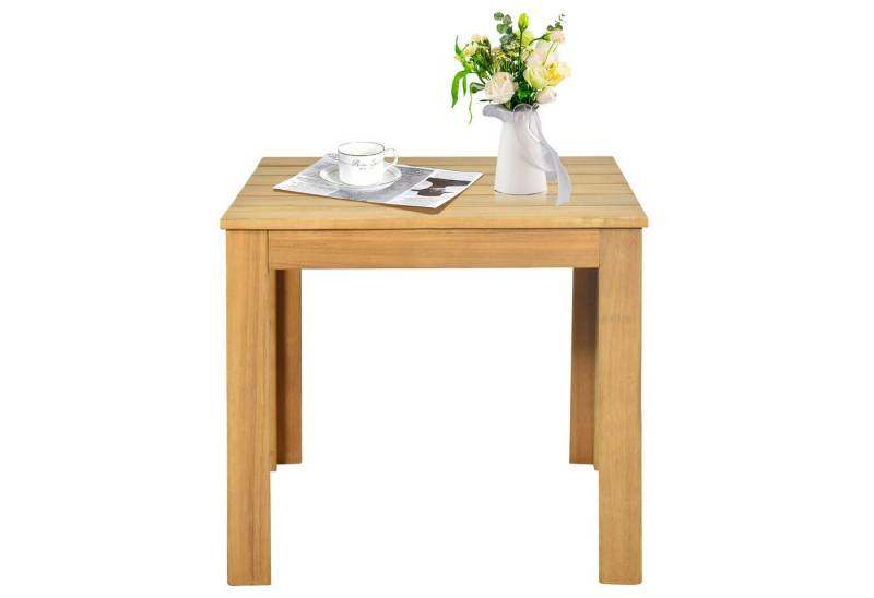 KOMFOTTEU Gartentisch, Beistelltisch Couchtisch Holztisch, aus Akazienholz von KOMFOTTEU