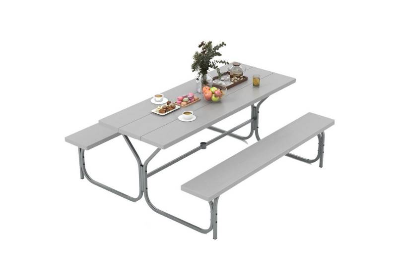 KOMFOTTEU Gartentisch, Picknicktisch Set, für 6-8 Personen von KOMFOTTEU