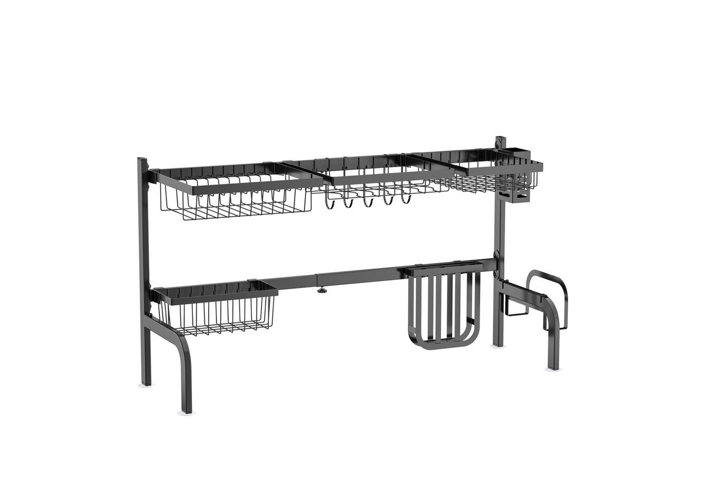 KOMFOTTEU Geschirrständer 2-stöckiger Abtropfgestell, 53-99 cm verstellbar KOMFOTTEU Geschirrständer 2-stöckiger Abtropfgestell, 53-99 cm verstellbar von KOMFOTTEU
