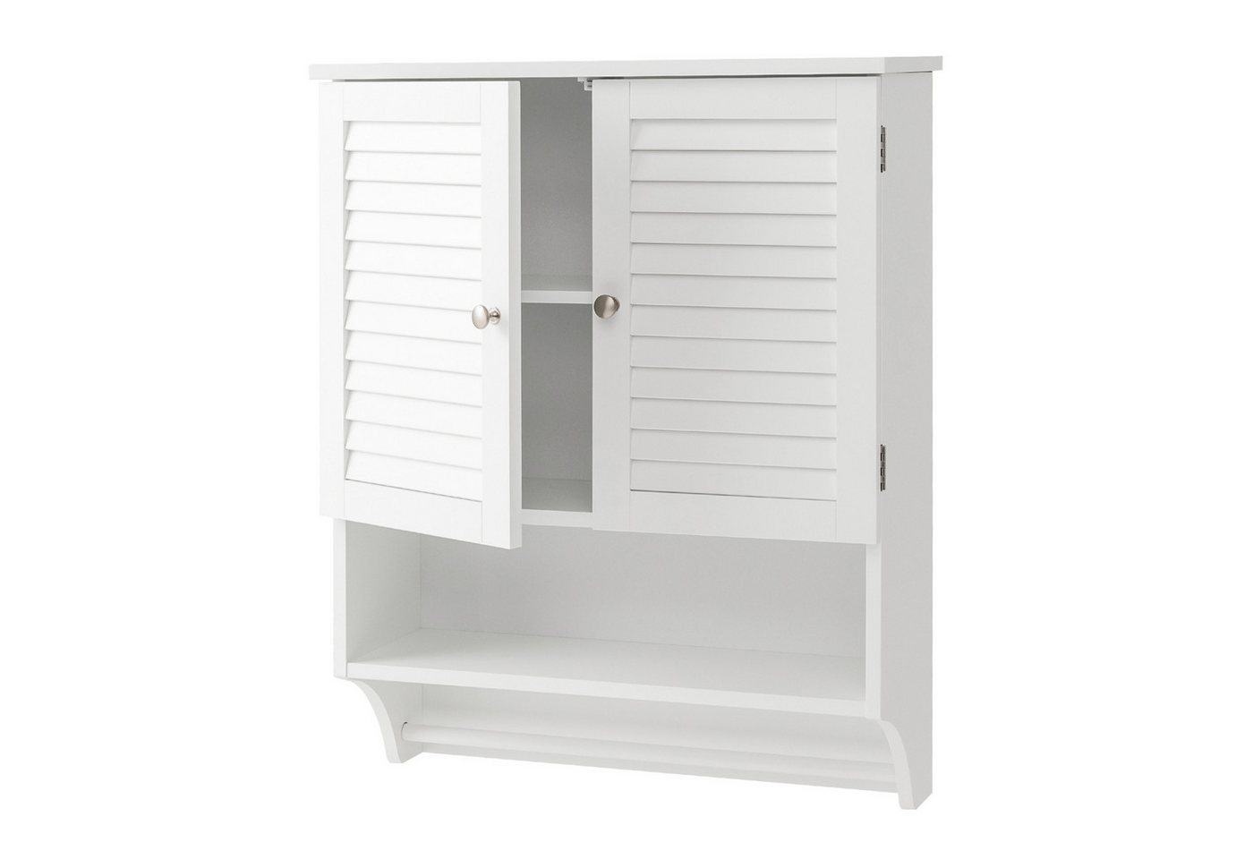 KOMFOTTEU Hängeschrank Wandschrank mit Verstellbarer Ablage, 60 × 22 × 75cm von KOMFOTTEU